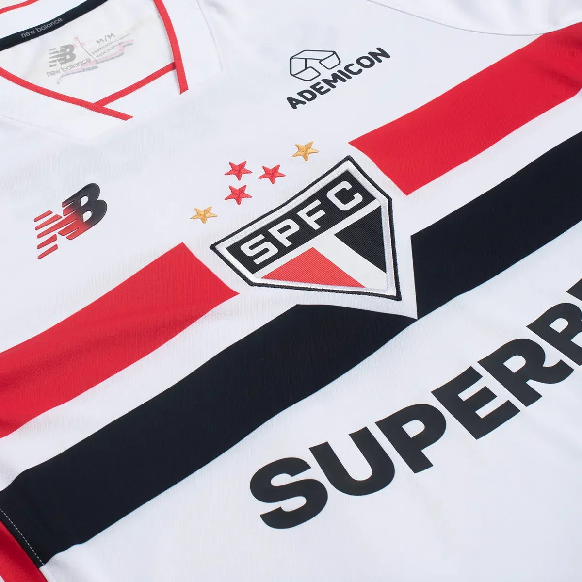 Camisa São Paulo I 2026/27, detalhe do tecido