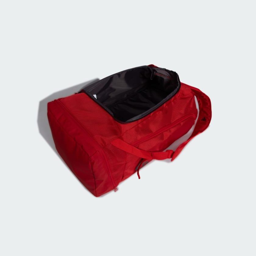 Mala Adidas Duffel Internacional 24/25, detalhe do escudo