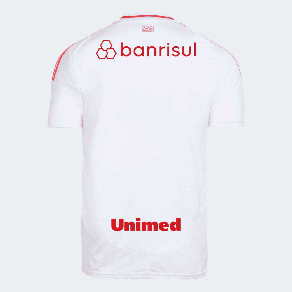 Camisa Adidas Internacional 2025/26 II Com Patrocínios, detalhe do escudo