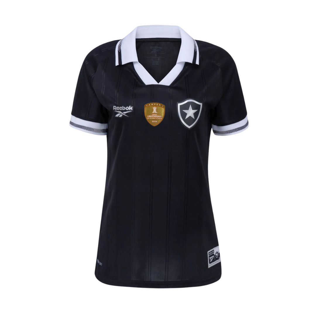 Camisa Rebook Feminina Botafogo 2025/26 II, detalhe do tecido