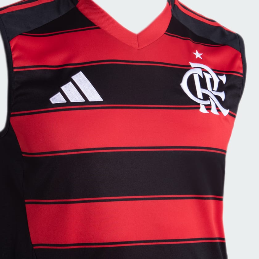 Regata Adidas Flamengo 2025/26 I, vista de costas
