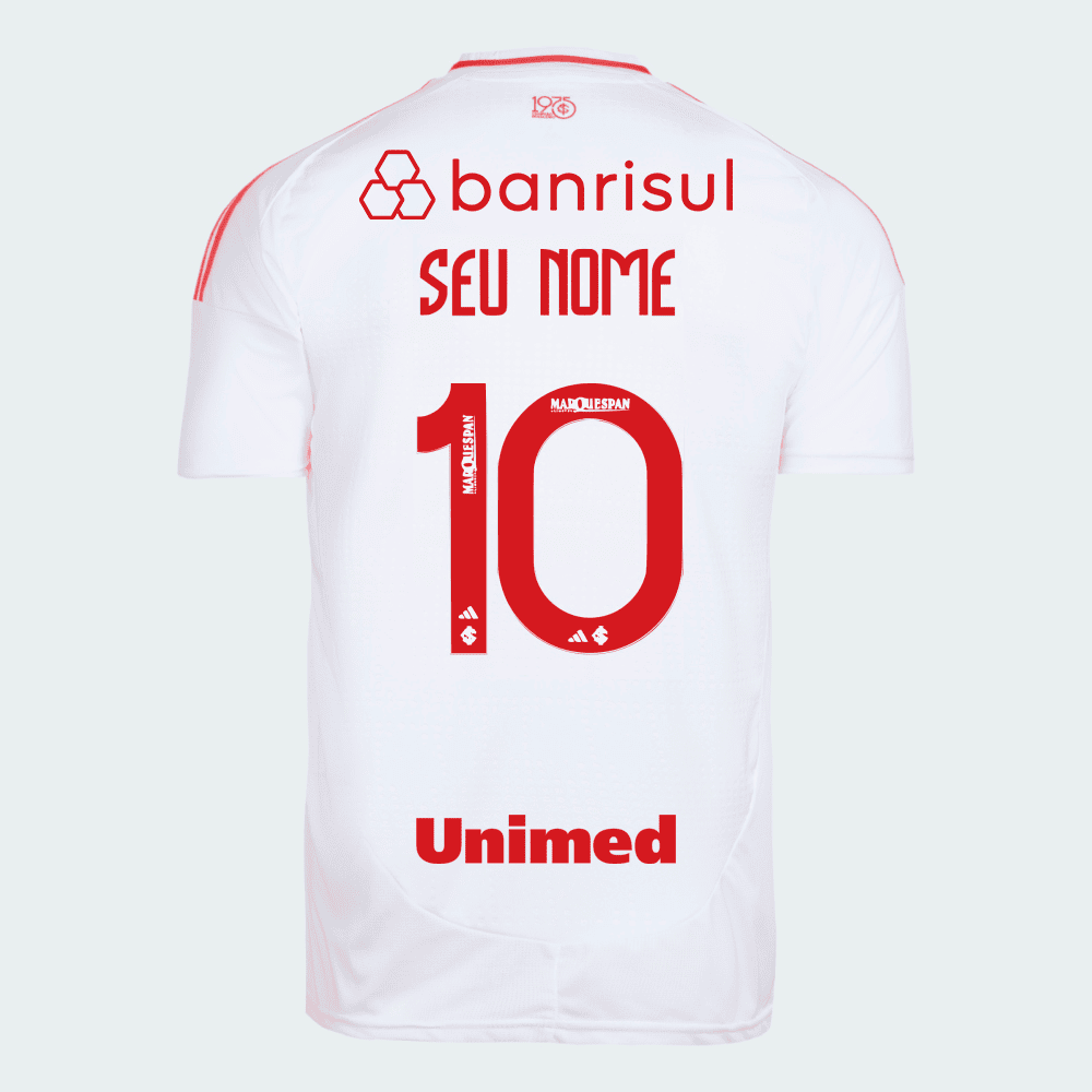 Camisa Adidas Internacional 2025/26 II Com Patrocínios, vista de frente