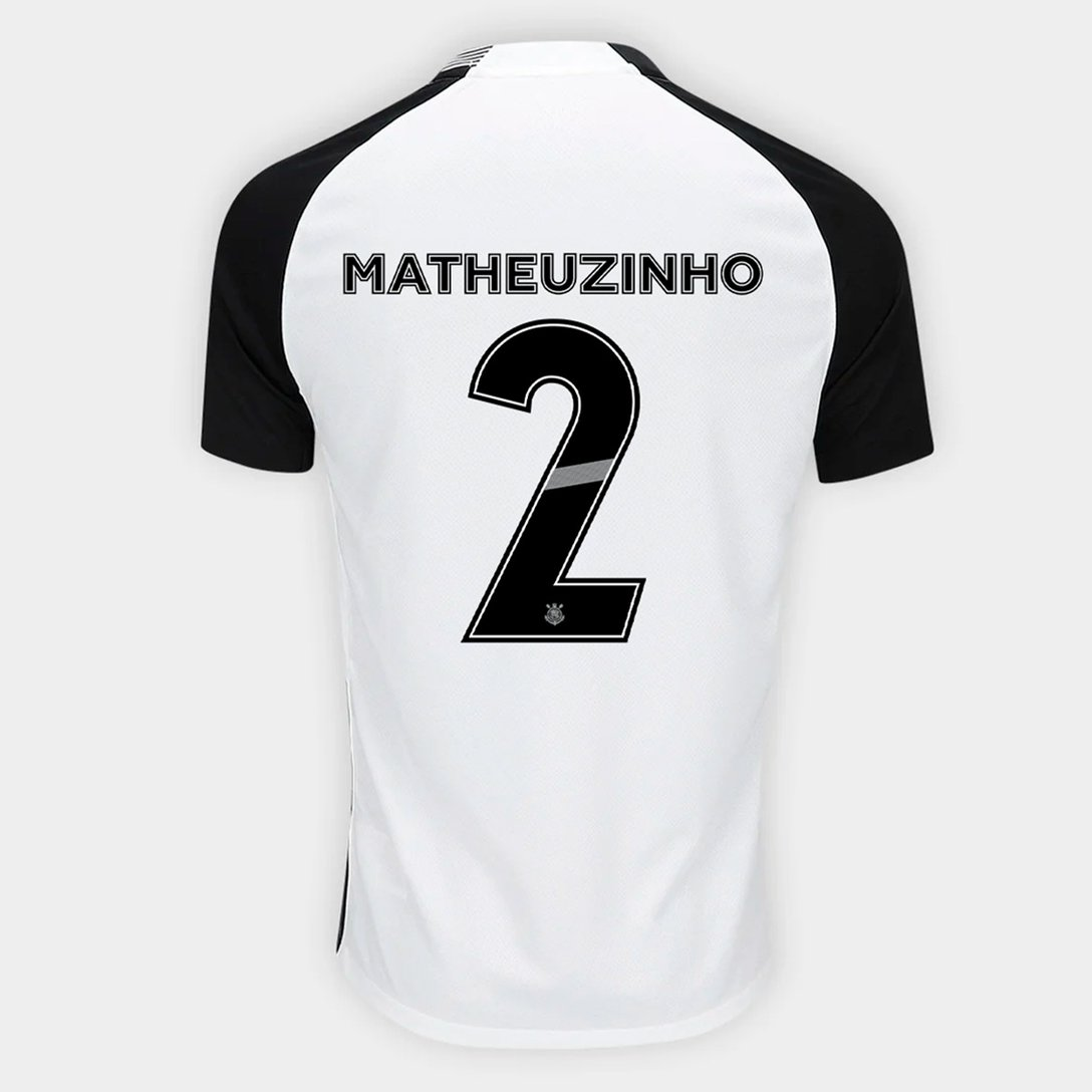 Camisa Corinthians 2025/26 I MATHEUZINHO N° 2 na TSN Sports