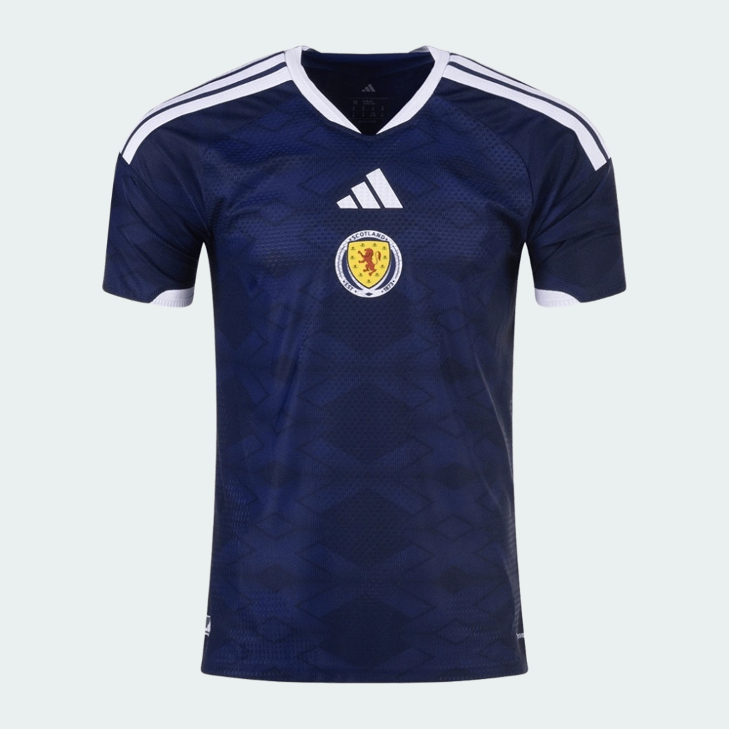 Camisa Escócia 2026/27 I, detalhe do escudo