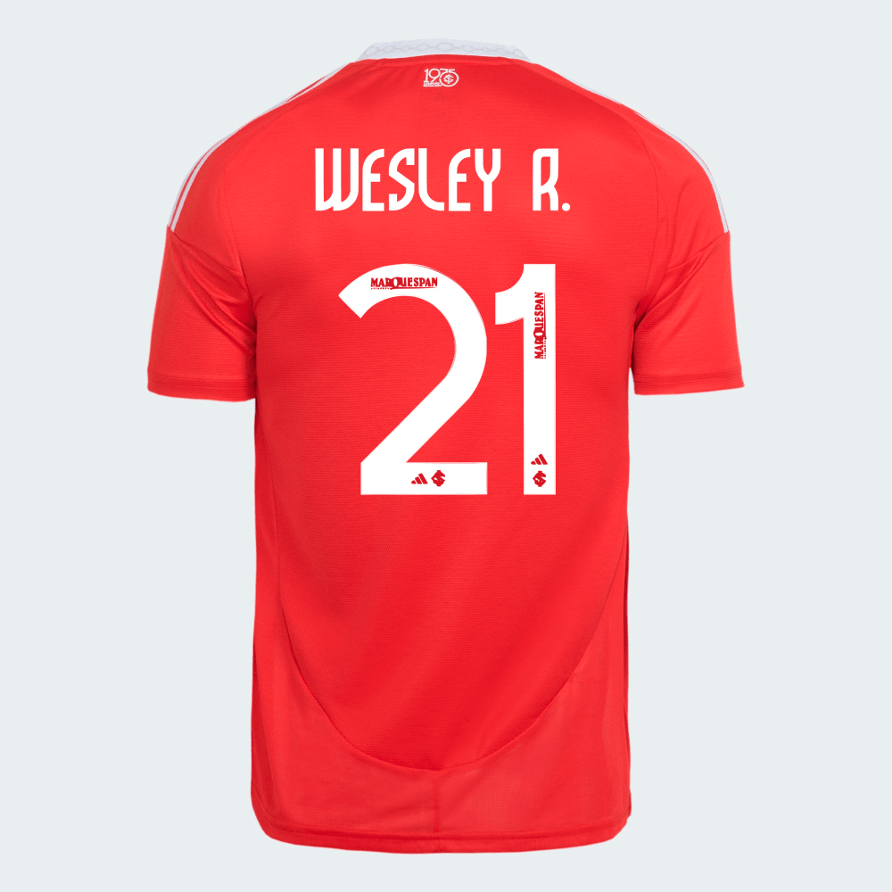 Camisa Adidas Internacional 2025/26 I - Wesley R. N° 21 na TSN Sports