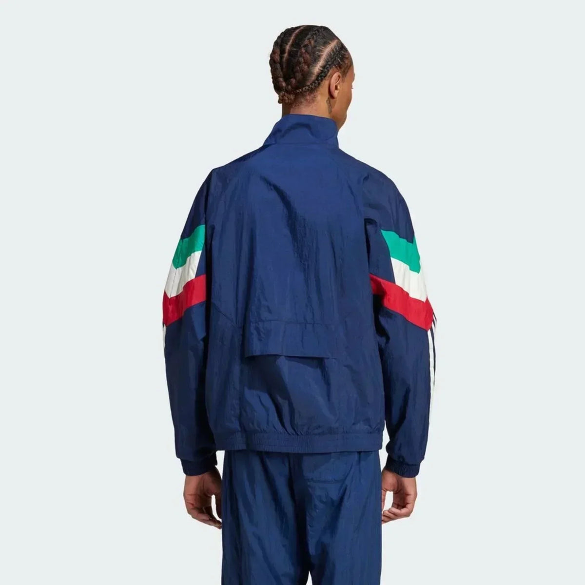 Jaqueta Corta-Vento Adidas Itália, vista de costas