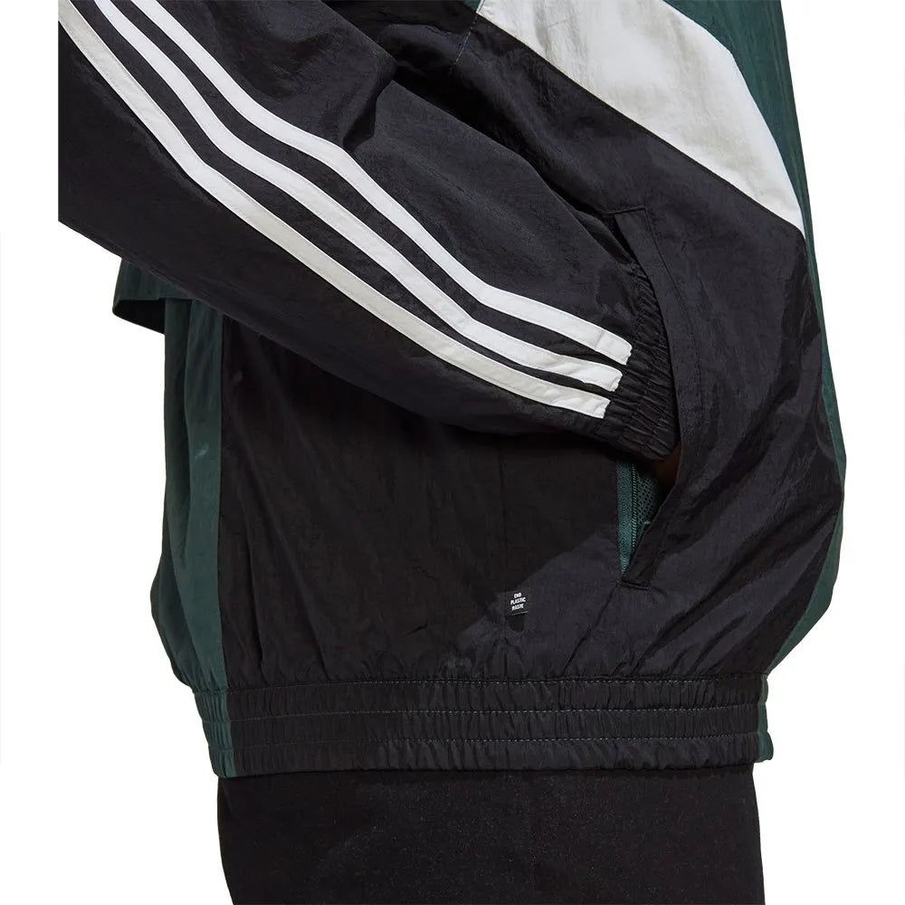 Jaqueta Corta-Vento Adidas Originals Rekive, detalhe da manga