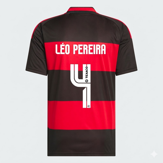 Camisa Adidas Flamengo 2026/27I LÉO PEREIRA N° 4 na TSN Sports