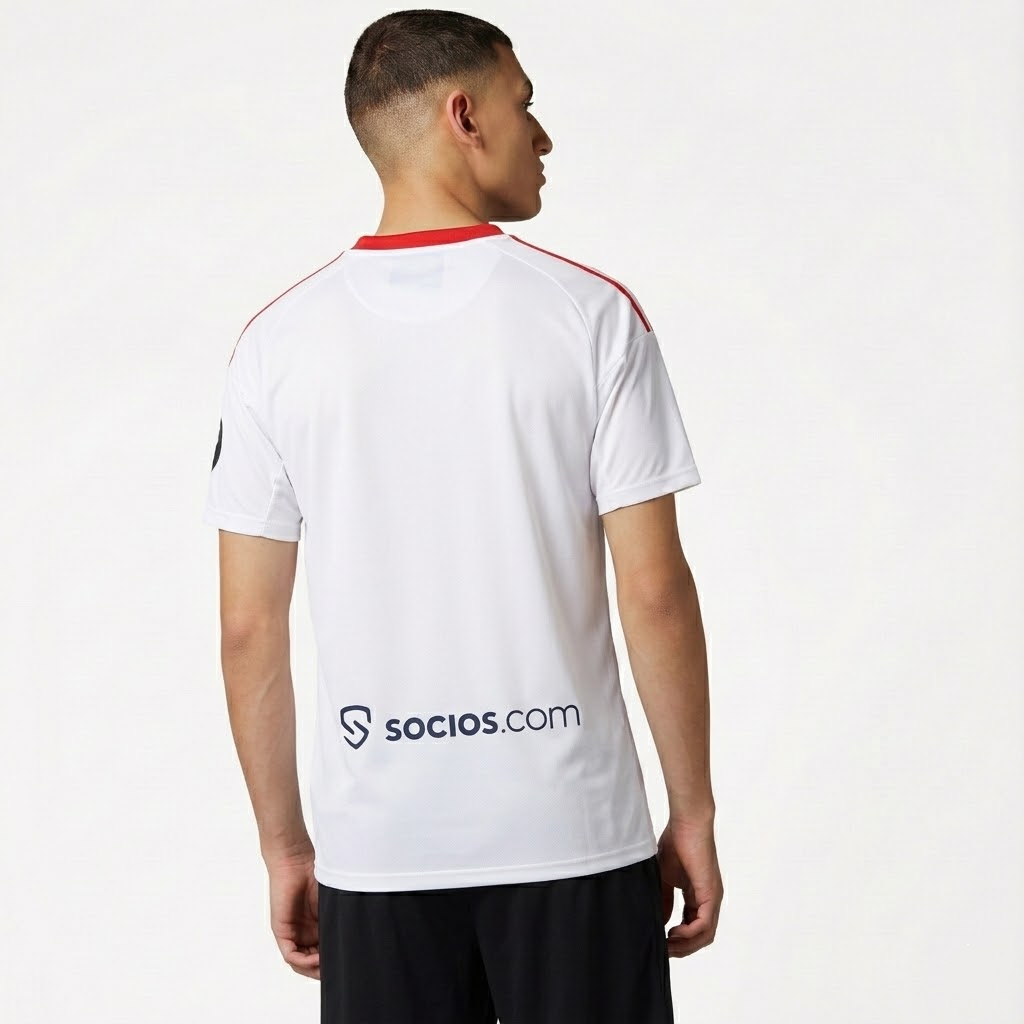 Camisa Sevilla 2025/26 I, vista de frente