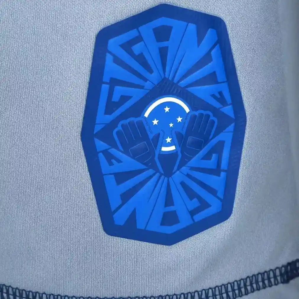 Camisa Cruzeiro Goleiro 2025/26, detalhe da gola