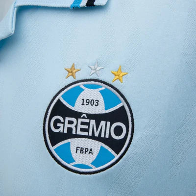 Camisa Grêmio II 2025/26, detalhe do escudo