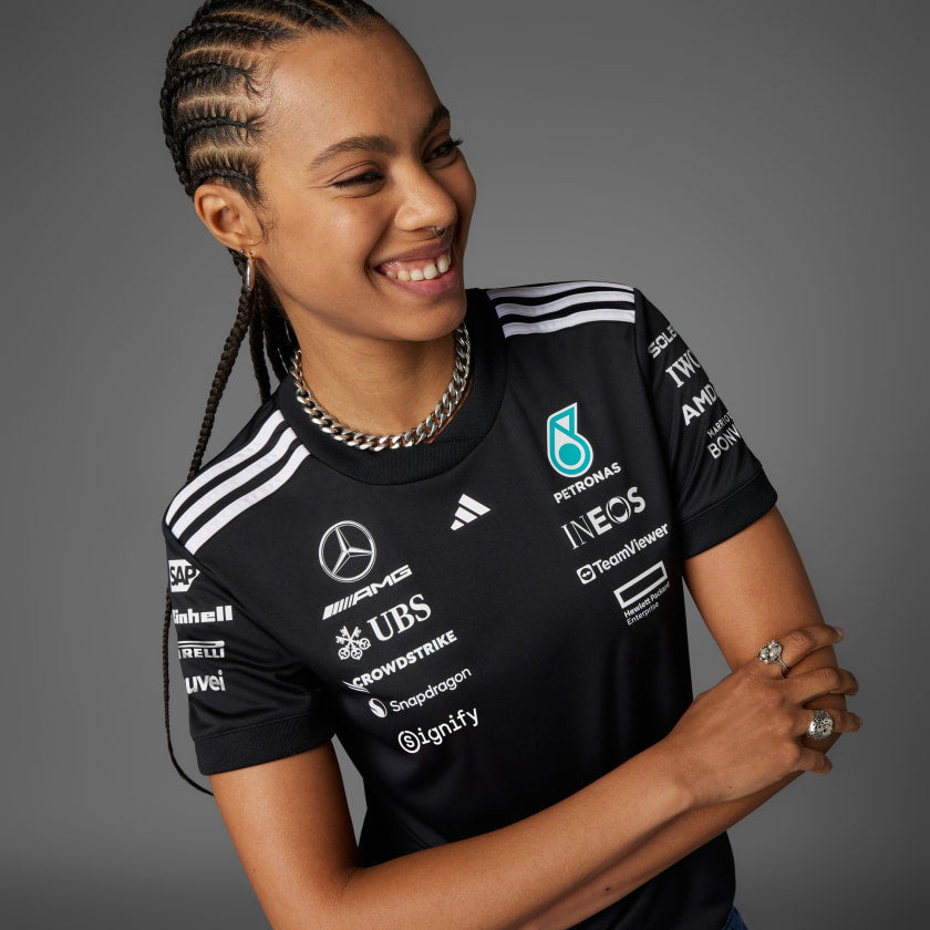 Camisa Mercedes - AMG Petronas Formula One Team Black Driver na TSN Sports