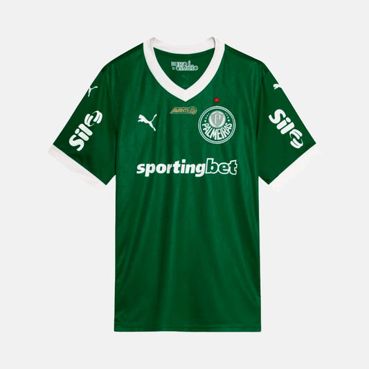 Camisa Puma Palmeiras 2025/26 I Com Patrocínios na TSN Sports