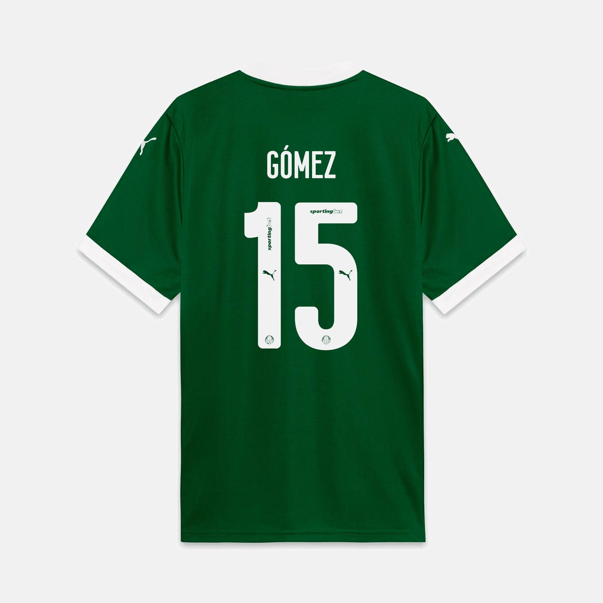 Camisa Puma Palmeiras 2025/26 I - Gómes N° 15 na TSN Sports