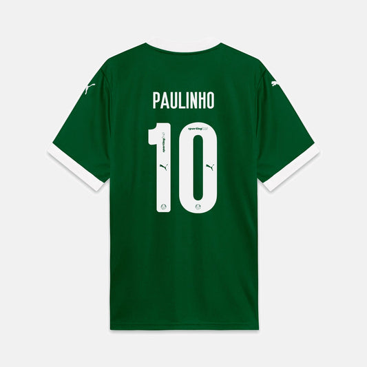 Camisa Puma Palmeiras 2025/26 I - Paulinho N° 10 na TSN Sports