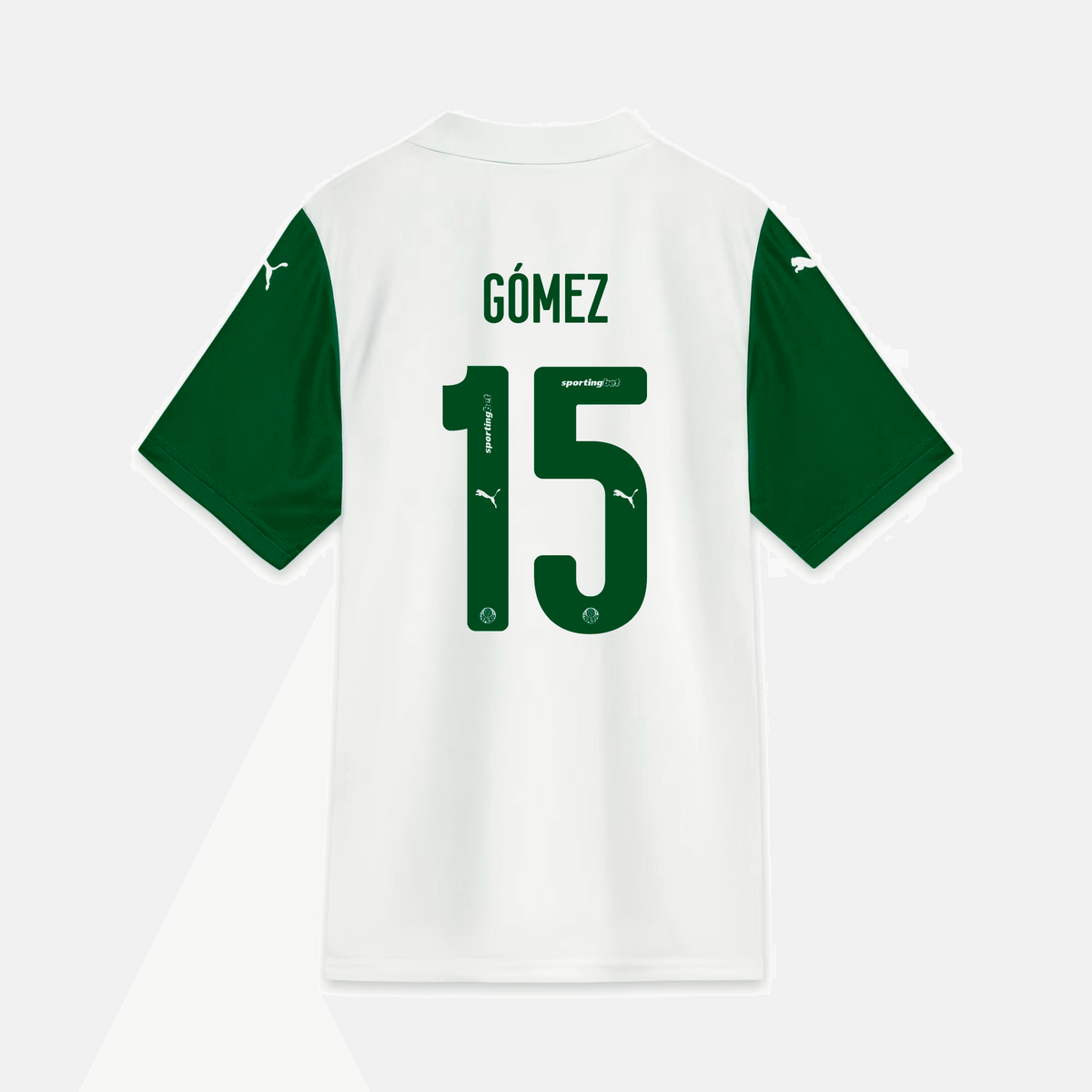 Camisa Puma Palmeiras 2025/26 II - Gómes N° 15 na TSN Sports