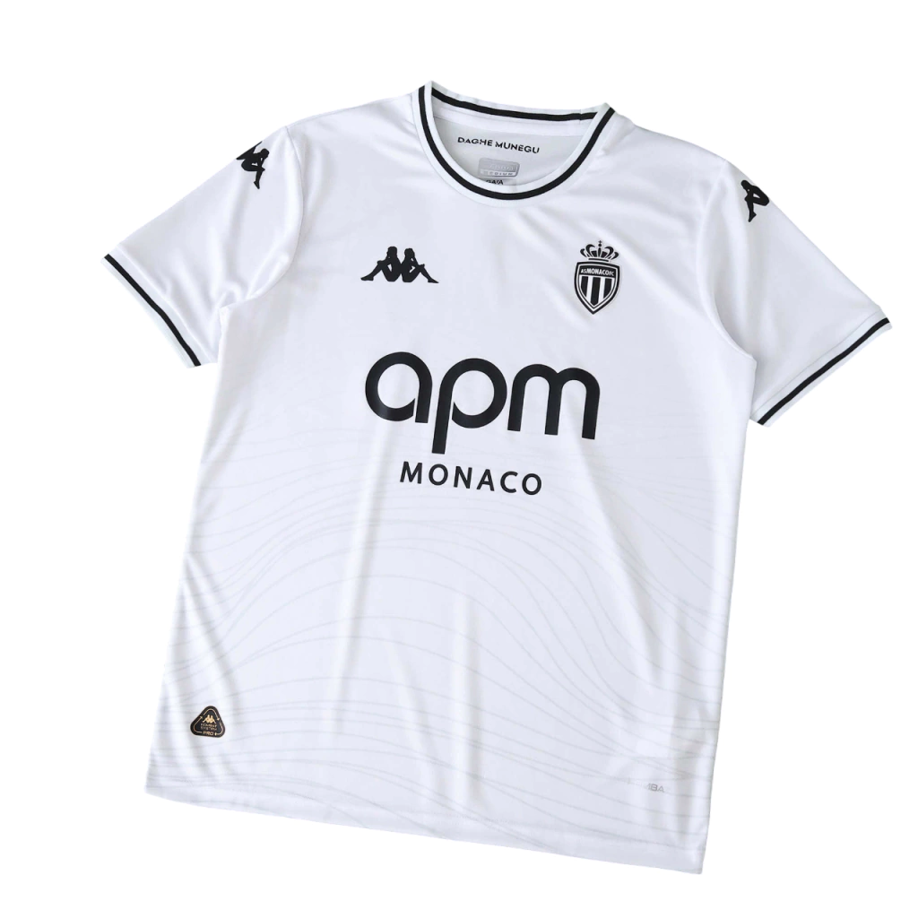 Camisa Mônaco 2025/26 II, detalhe do escudo