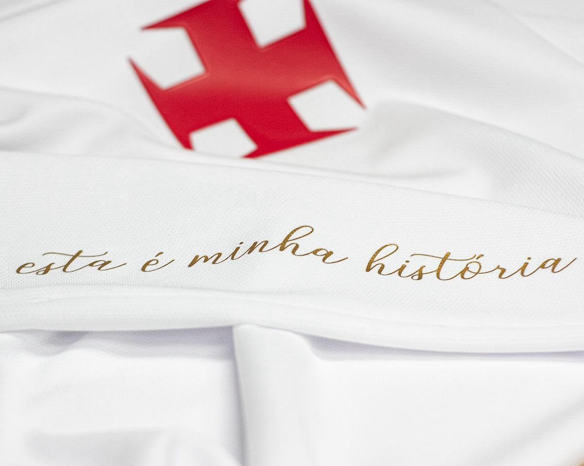 Camisa Vasco Goleiro 23/24 - Branca, vista de costas