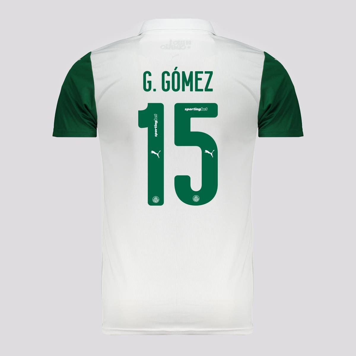 Camisa Puma Palmeiras 2025/26 II - G. GOMÉZ N° 15 na TSN Sports