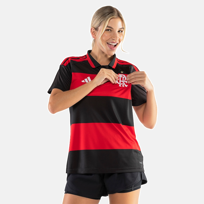 Camiseta Flamengo Feminina 2026/27 I, vista de costas