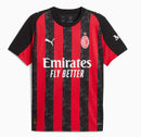 Camisa Milan Torcedor - Temporada -25/26-Vermelha e preta