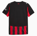 Camisa Milan Torcedor - Temporada -25/26-Vermelha e preta
