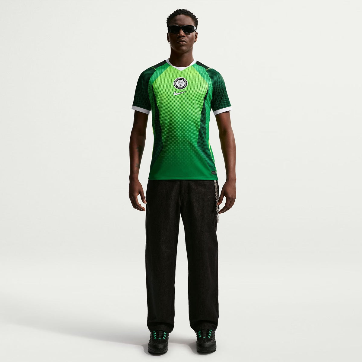 Camisa Nigéria 2026/27 I, detalhe da gola