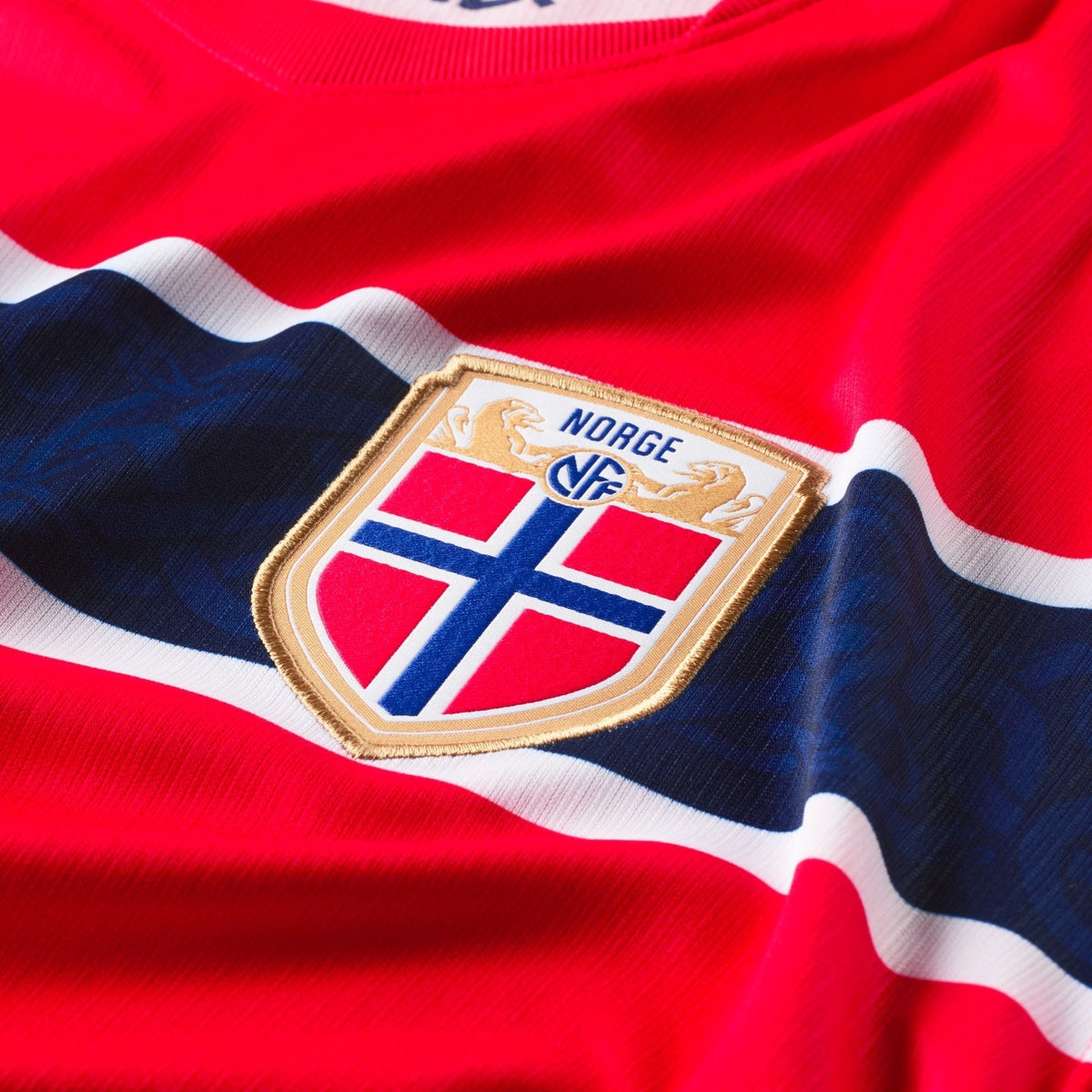 Camisa Noruega 2026/27 I, detalhe do tecido