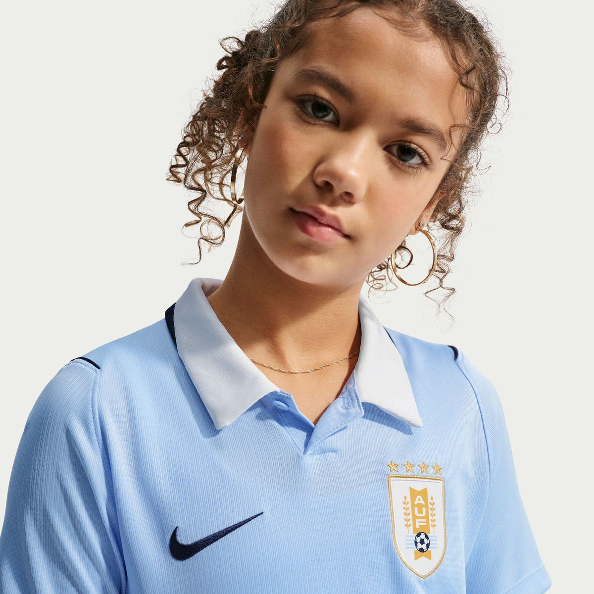 Conjunto Infantil Uruguai 2026/27 I Kit, vista de costas