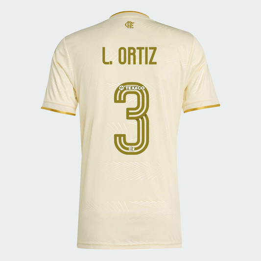 Camisa Adidas Flamengo 2025/26 III L. ORTIZ N° 3 na TSN Sports