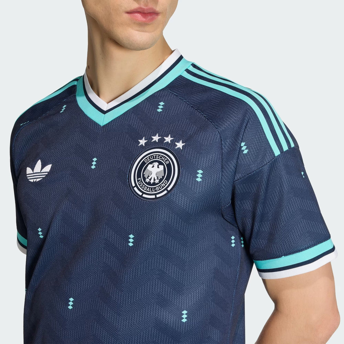 Camisa Alemanha 2026/27 II, detalhe da gola