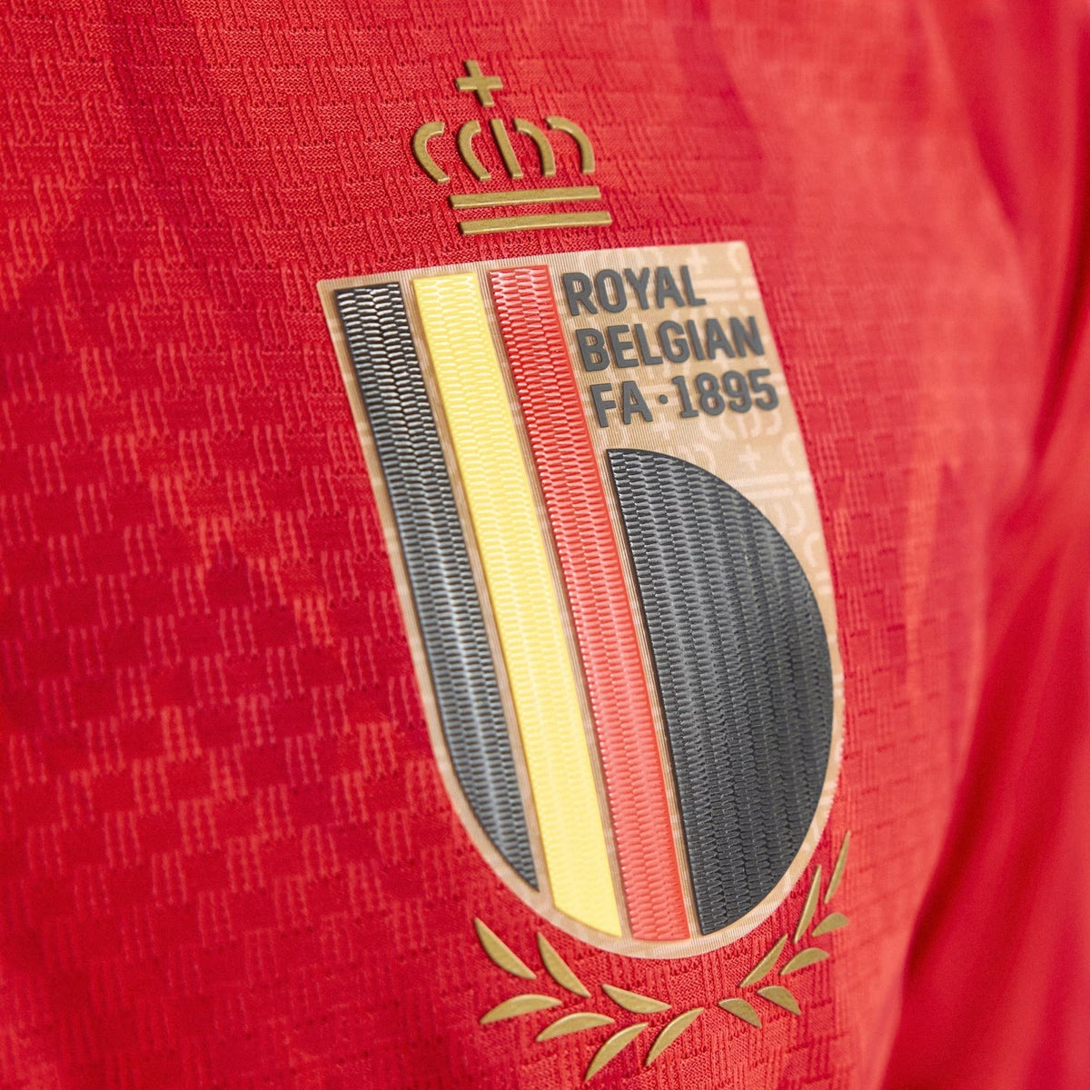 Camisa Bélgica 2026/27 I Jogador, detalhe da gola