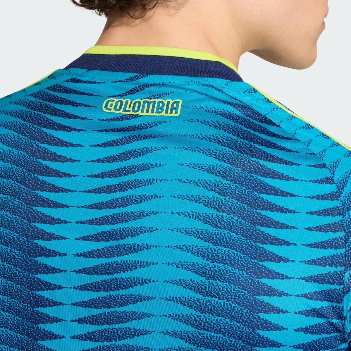 Camisa Colômbia 2026/27 II, detalhe do tecido