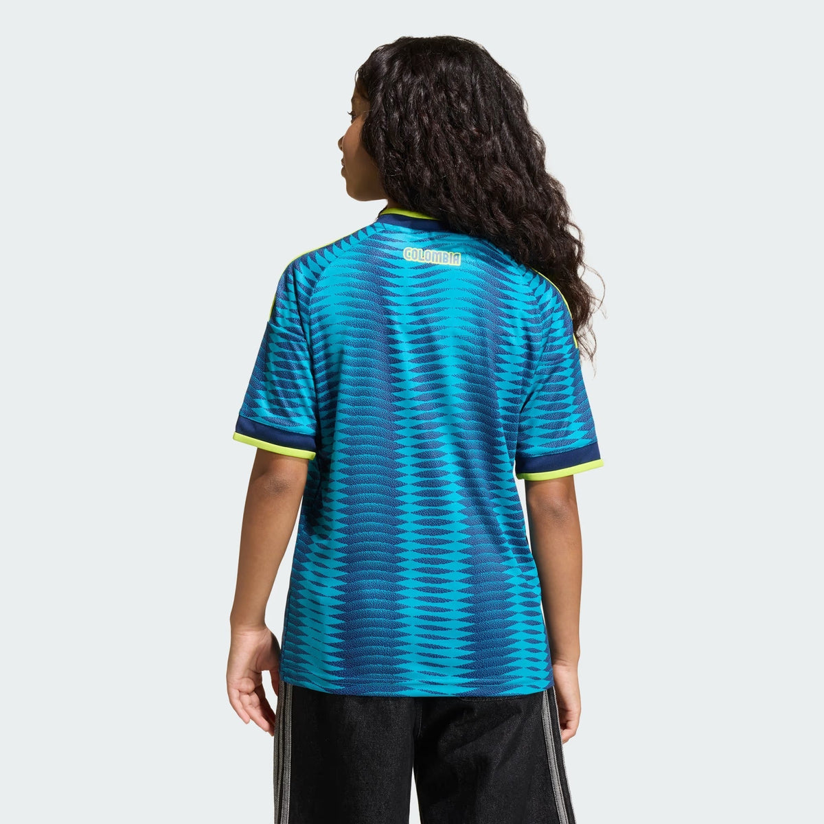 Conjunto Infantil Colômbia 2026/27 II Kit, detalhe do tecido
