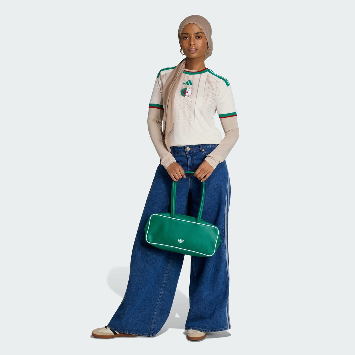 Camisa Feminina Argélia 2026/27 II, detalhe do tecido