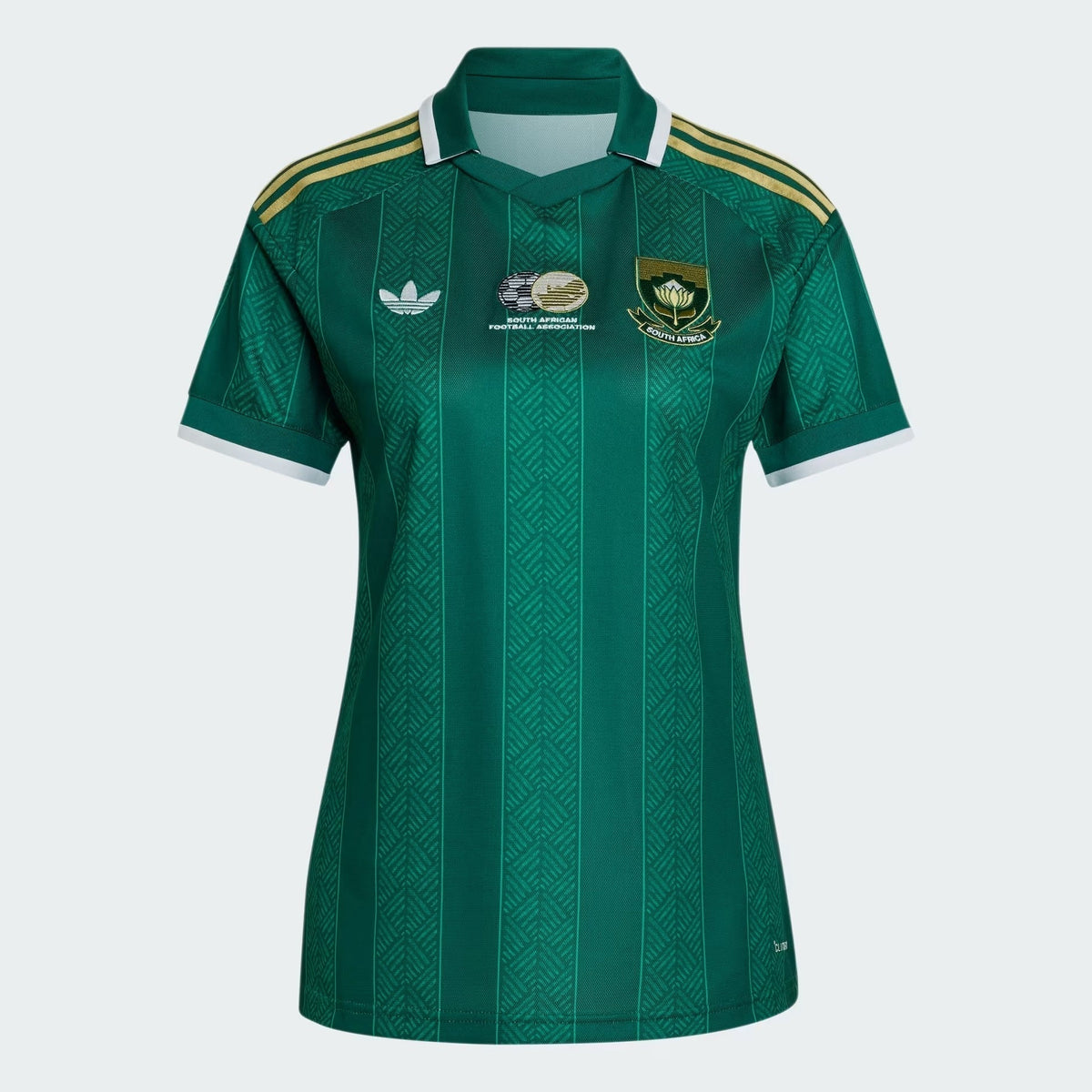 Camisa Feminina África do Sul 2026/27 I, detalhe do escudo