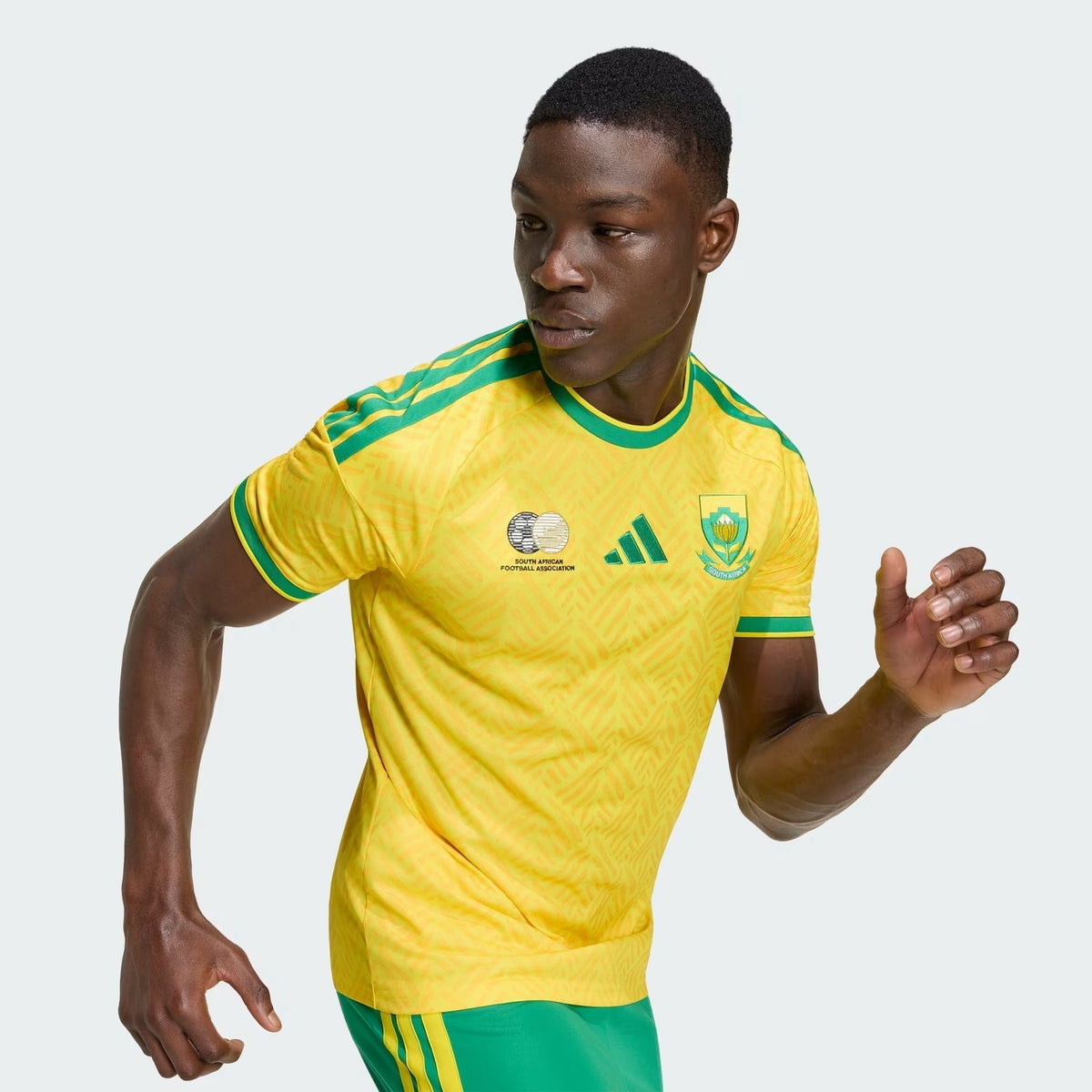 Camisa África do Sul 2026/27 II, detalhe do escudo