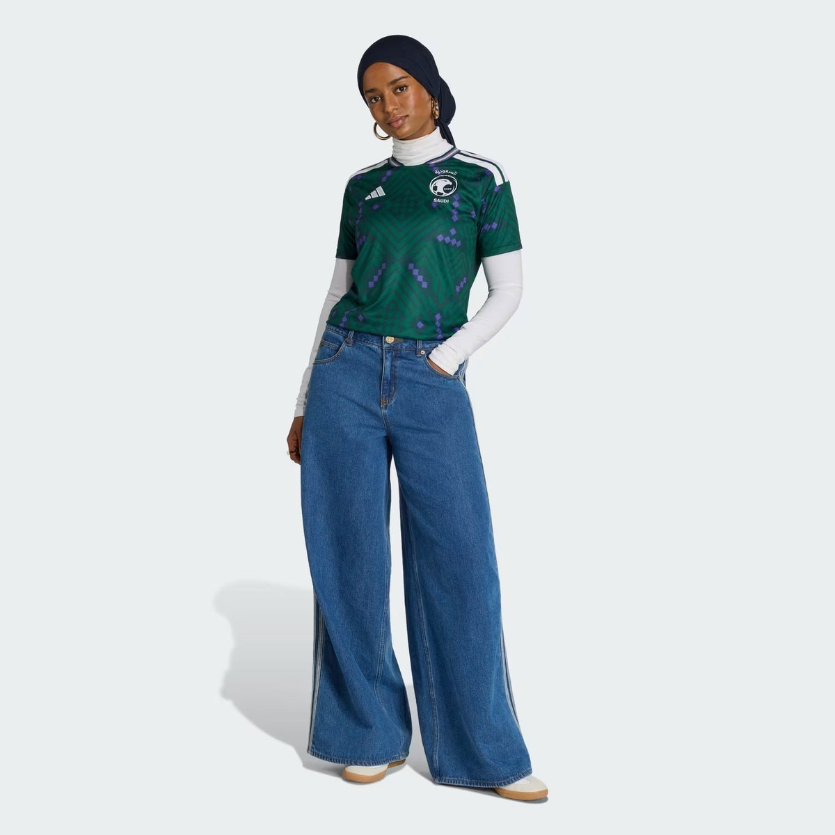 Camisa Feminina Arábia Saudita 2026/27 I, detalhe do tecido