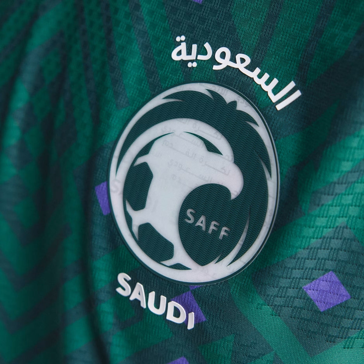 Camisa Arábia Saudita 2026/27 I Jogador, detalhe da gola