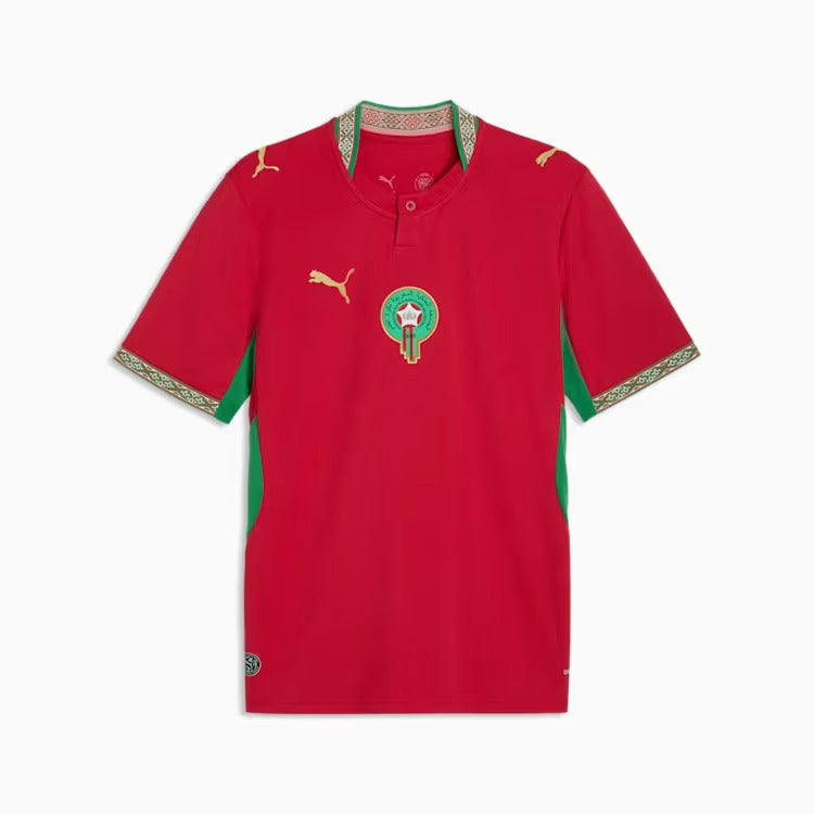 Camisa Marrocos 2026/27 I, detalhe da gola