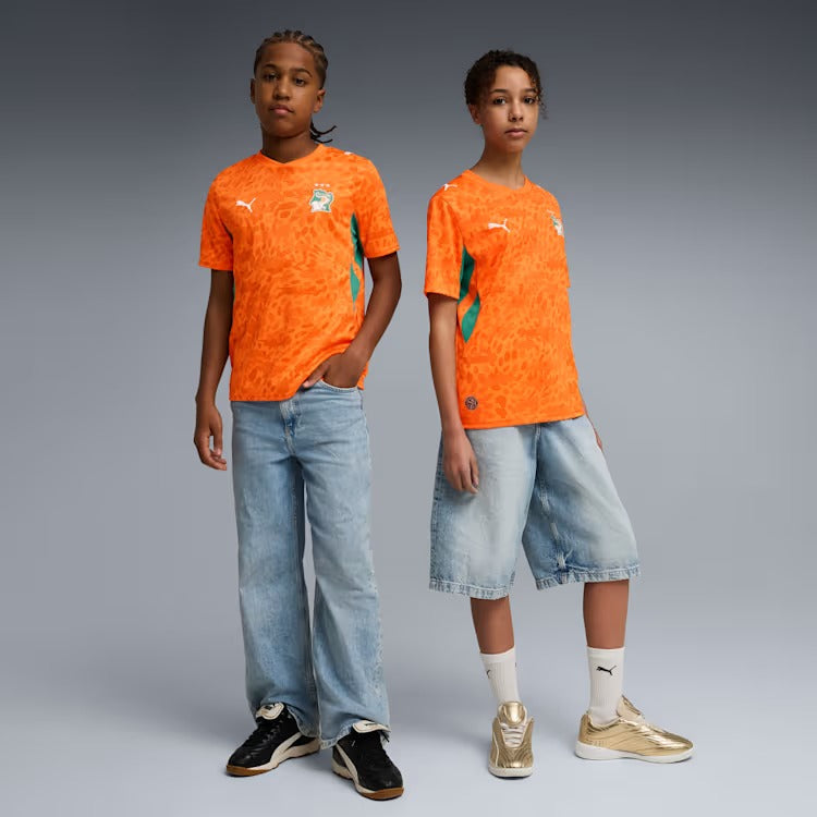 Camisa Infantil Costa do Marfim 2026/27 I, vista de costas