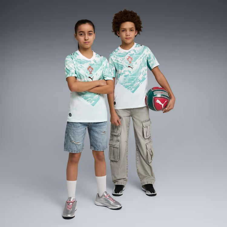 Camisa Infantil Portugal 2026/27 II, vista de costas