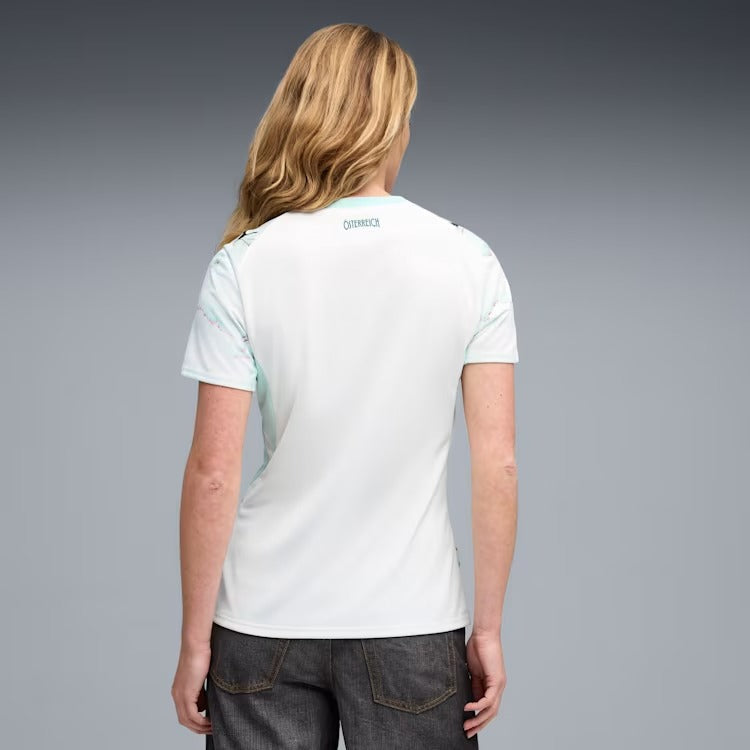 Camisa Feminina Áustria 2026/27 II, vista de costas