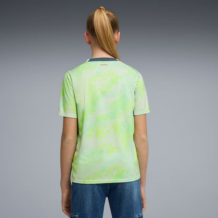 Camisa Infantil Suíça 2026/27 II, detalhe do escudo