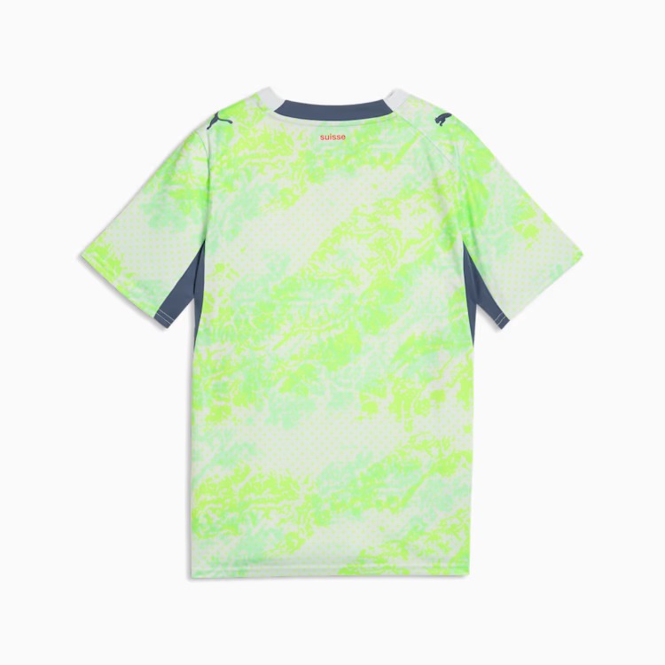 Camisa Infantil Suíça 2026/27 II, detalhe do tecido