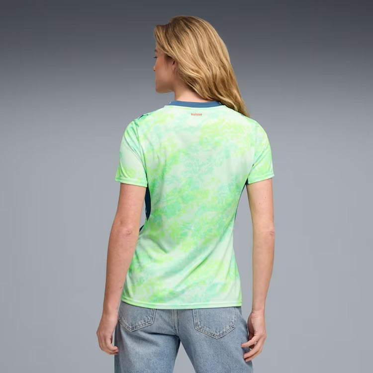 Camisa Feminina Suíça 2026/27 II, vista de costas
