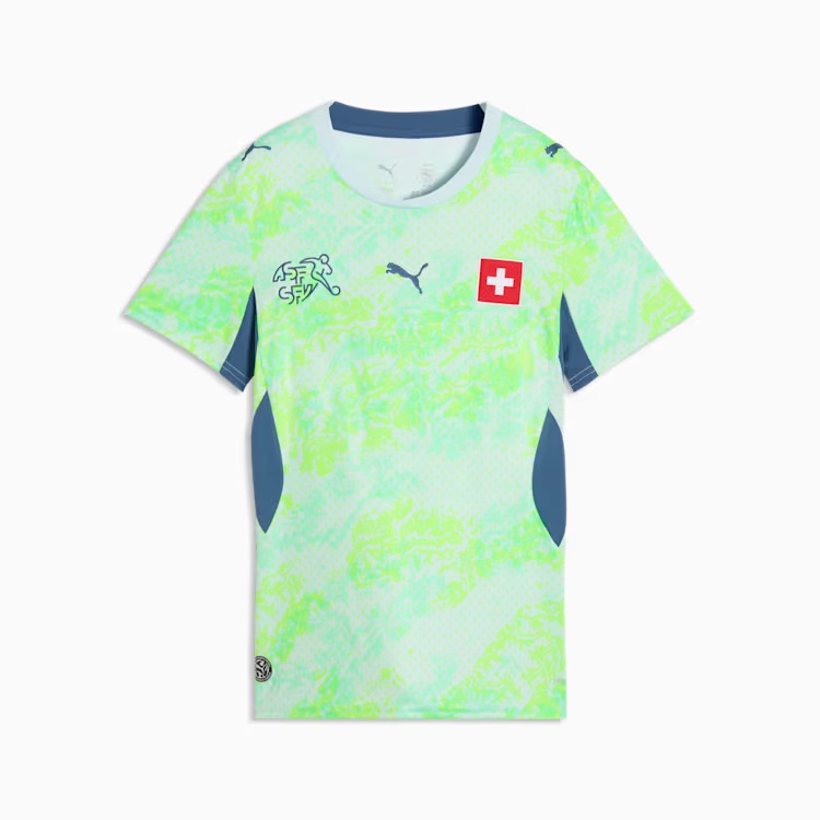 Camisa Feminina Suíça 2026/27 II, detalhe do tecido