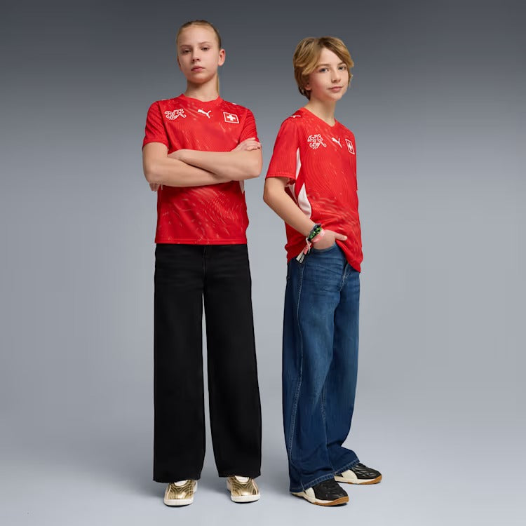 Camisa Infantil Suíça 2026/27 I na TSN Sports