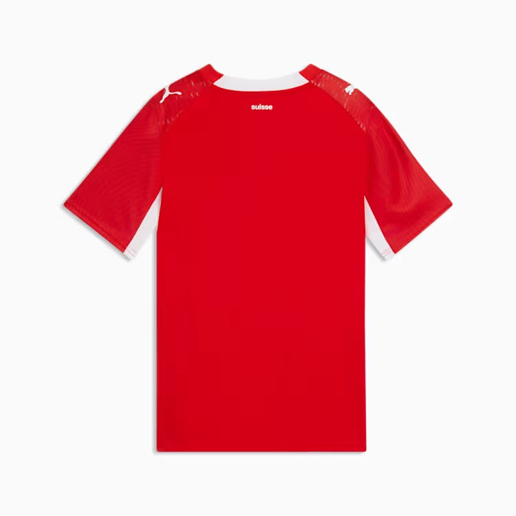 Camisa Infantil Suíça 2026/27 I, detalhe do tecido