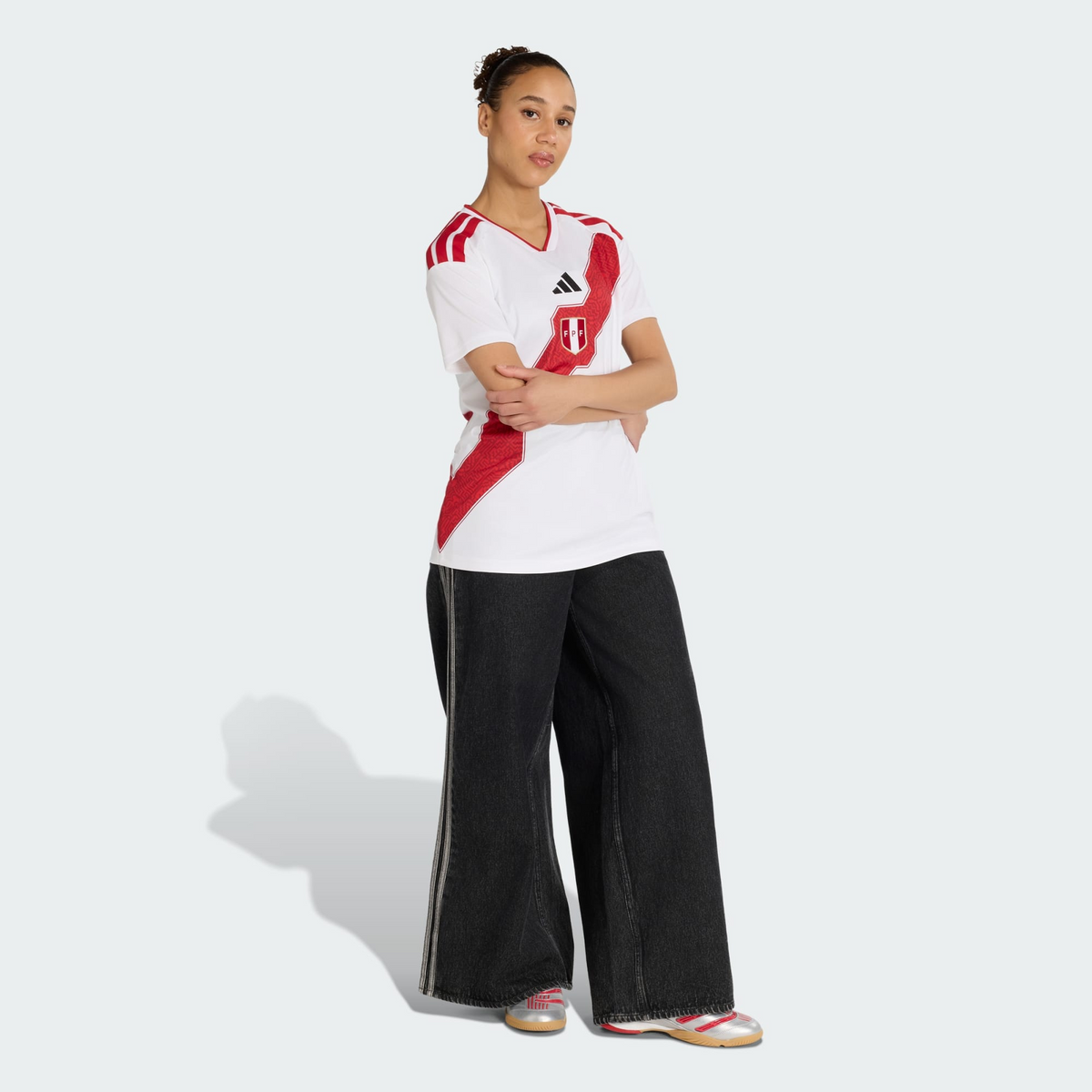 Camisa Feminina Peru 2026/27 I, detalhe do tecido